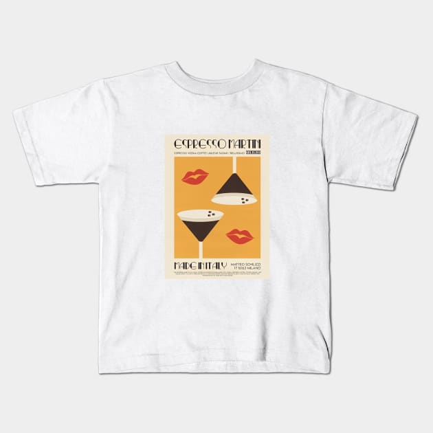 The Espresso Martini Kids T-Shirt by floreslauda